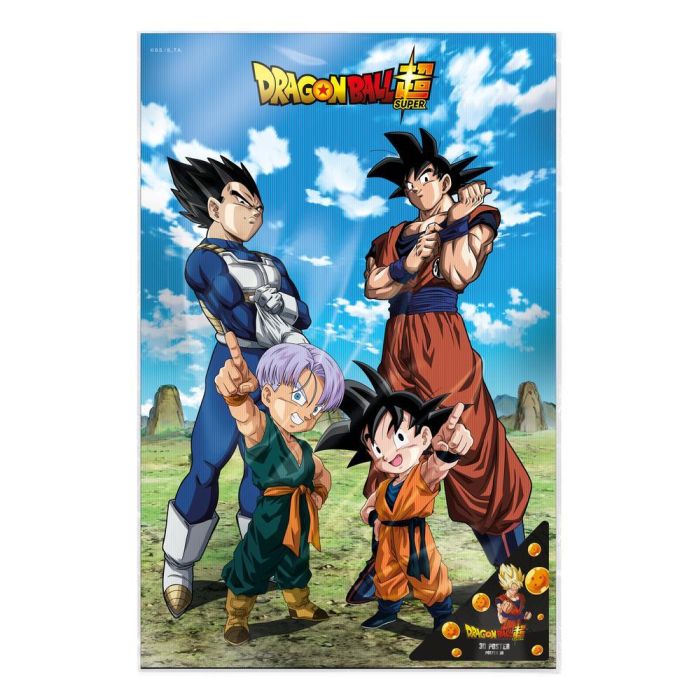 Sd toys Poster 3D 58x38 cm Dragon Ball Super Battle Of Gods Goku Vegeta Oficial Licenciado Anime 2