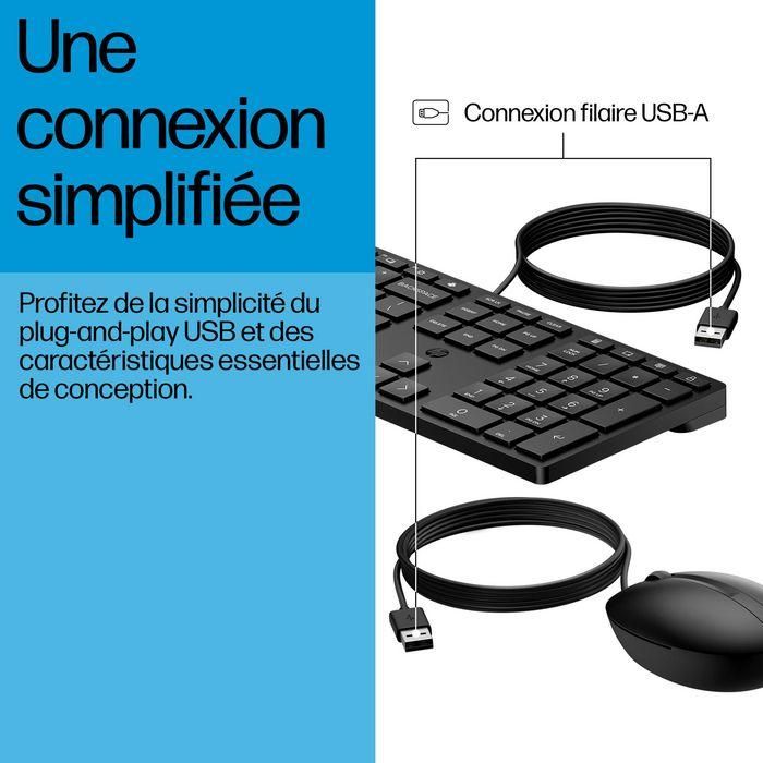 HP 320MK Teclado y Ratón con Cable USB – Distribución Alemana – Productividad Diaria 12