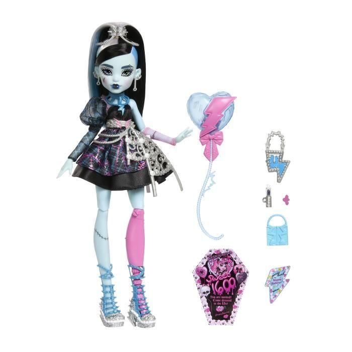 Mattel Muñeca Monster High Frankie Edición Cumpleaños 29x4,5x4 cm, Edad Recomendada +4 Años 0 Mattel Muñeca Monster High Frankie Edición Cumpleaños 29x4,5x4 cm, Edad Recomendada +4 Años 0