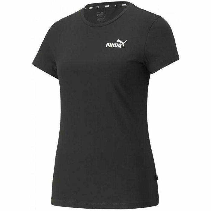 Camiseta Deportiva de Manga Corta Puma Essentials+ Embroidery Negro 0 Camiseta Deportiva de Manga Corta Puma Essentials+ Embroidery Negro 0