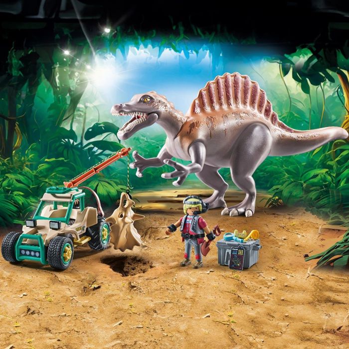 Playmobil Ataque Del Spinosaurio 71820 Dinos con Vehículo e Investigador 3