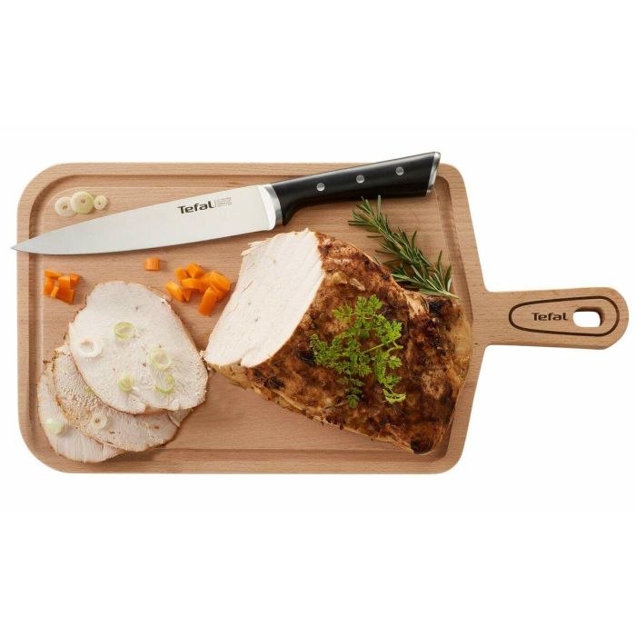 Cuchillo de Cocina Tefal K23207 Negro 7" Acero Inoxidable 20 cm 6 Cuchillo de Cocina Tefal K23207 Negro 7" Acero Inoxidable 20 cm 6