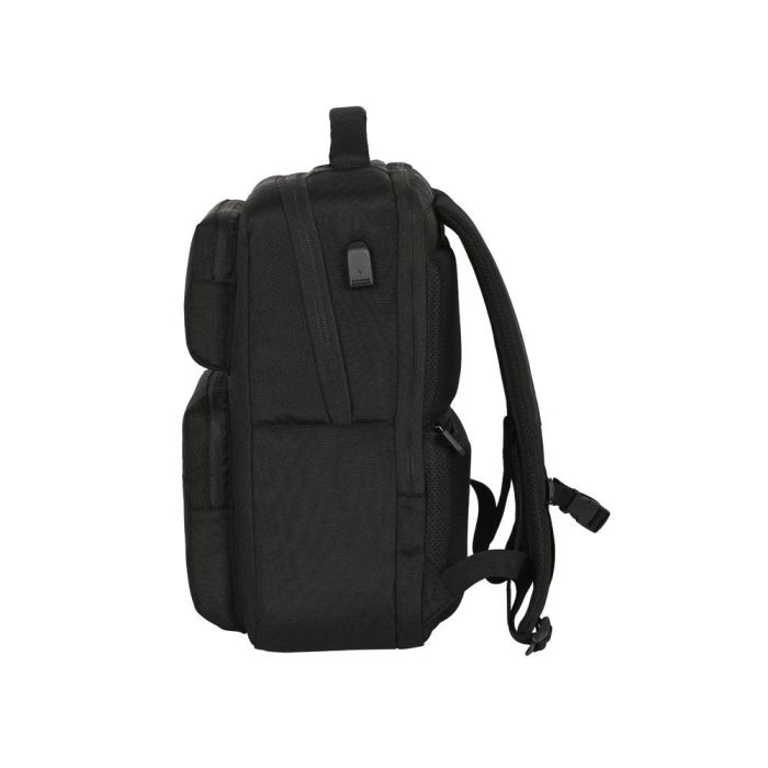 Mochila Safta 2 Bolsillos Portatil 15,6'' + Usb Real Madrid Premium 440x310x130 mm 9