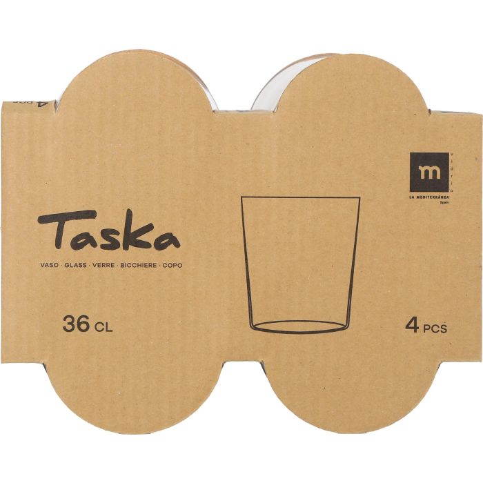 Set de 4 Vasos Pinta 360 cc Taska - Inde (12 Cajas) 3 Set de 4 Vasos Pinta 360 cc Taska - Inde (12 Cajas) 3