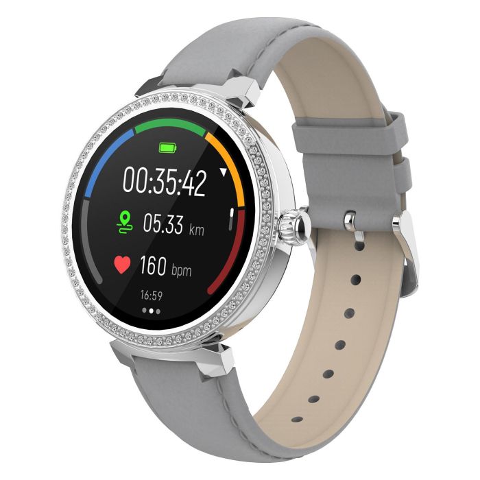 Denver Smartwatch SWC-342 Reloj Inteligente Pantalla Táctil Monitor de Frecuencia Cardíaca Plata Gris 1
