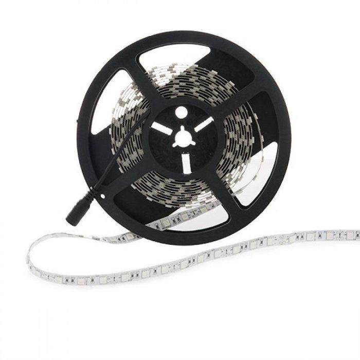 Tira de 300 LEDs 60W 2.100Lm SMD5050 12VDC IP65 Ultravioleta x5M 40.000H [CA-5050-300-IP65-UV]-Ultravioleta 2