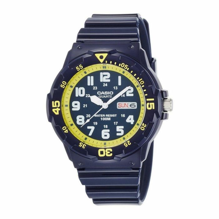 Reloj Hombre Casio MRW-200HC-2B Azul Negro (Ø 45 mm) (Ø 50 mm)