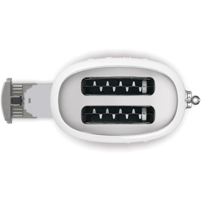 Smeg TSF01WHEU Tostador 2 Rebanadas con Función Descongelar y Recalentar, 6 Niveles de Tostado, Blanco 3
