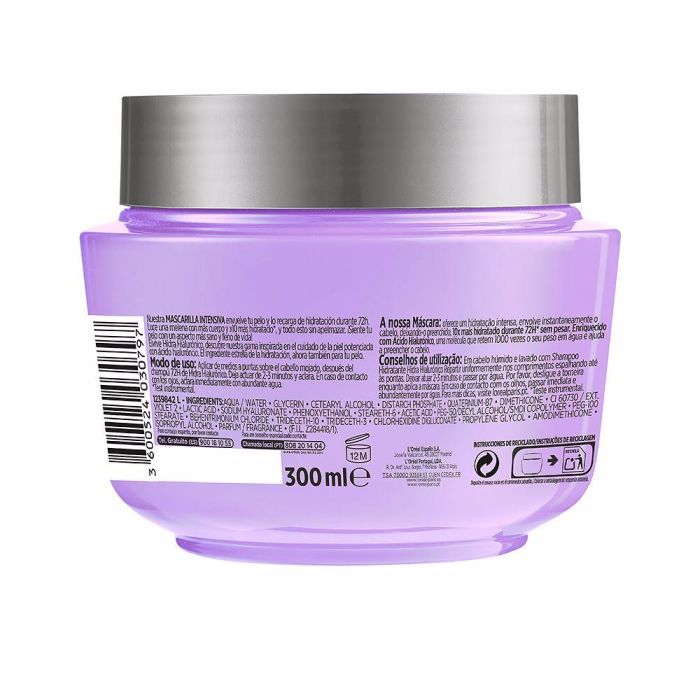 L'Oréal Paris Elvive Hidra Hialurónico Mascarilla 72h Hidratación 300 ml 1