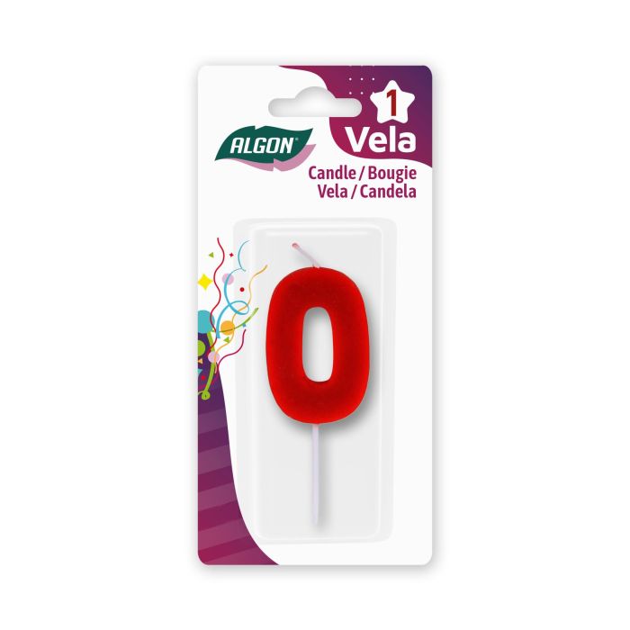 Vela Roja N.0 Algon - Algon (36 Unidades) 1 Vela Roja N.0 Algon - Algon (36 Unidades) 1