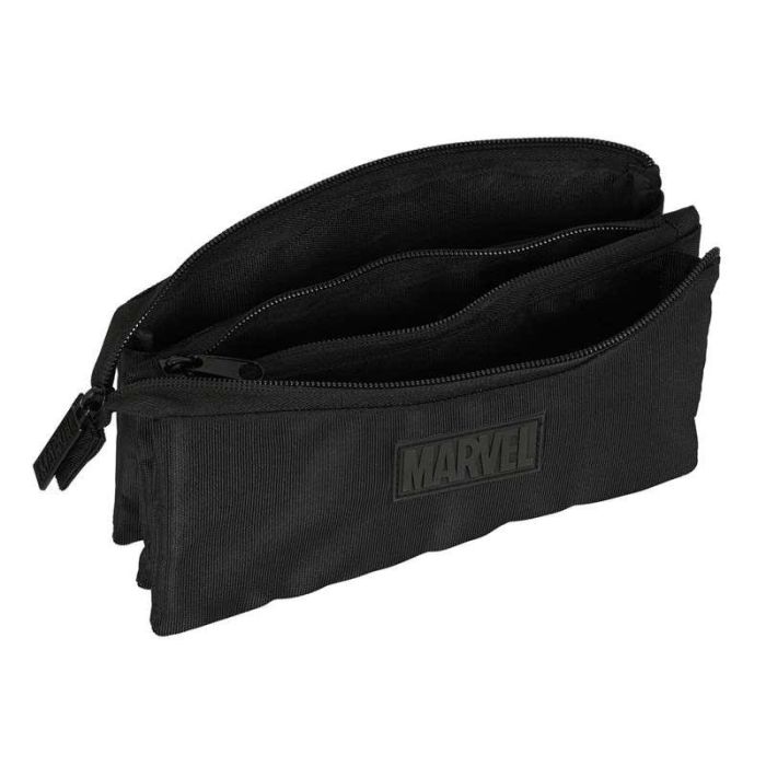 Portatodo Triple Capitán América Negro (22 x 12 x 3 cm) 4