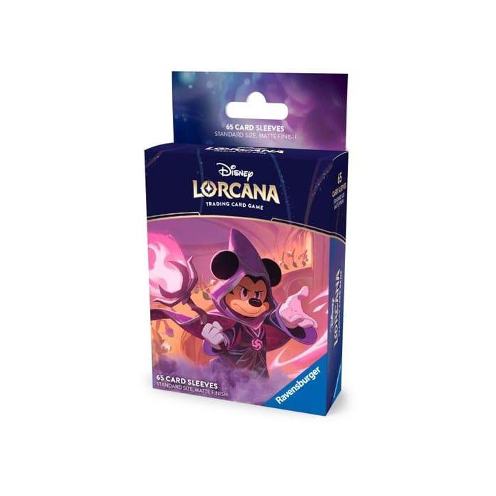 Ravensburger Fundas Cartas Disney Lorcana Mickey Mouse - 65 Fundas Mate con Diseño Temático Ravensburger Fundas Cartas Disney Lorcana Mickey Mouse - 65 Fundas Mate con Diseño Temático