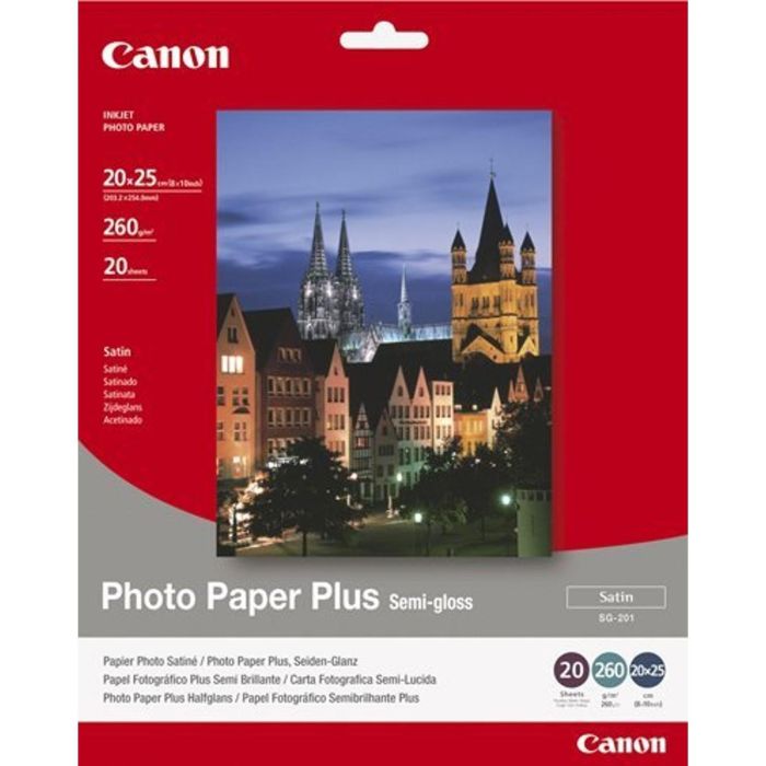 Canon 1686B018 Papel Foto SG-201 8x10 - 20 Hojas