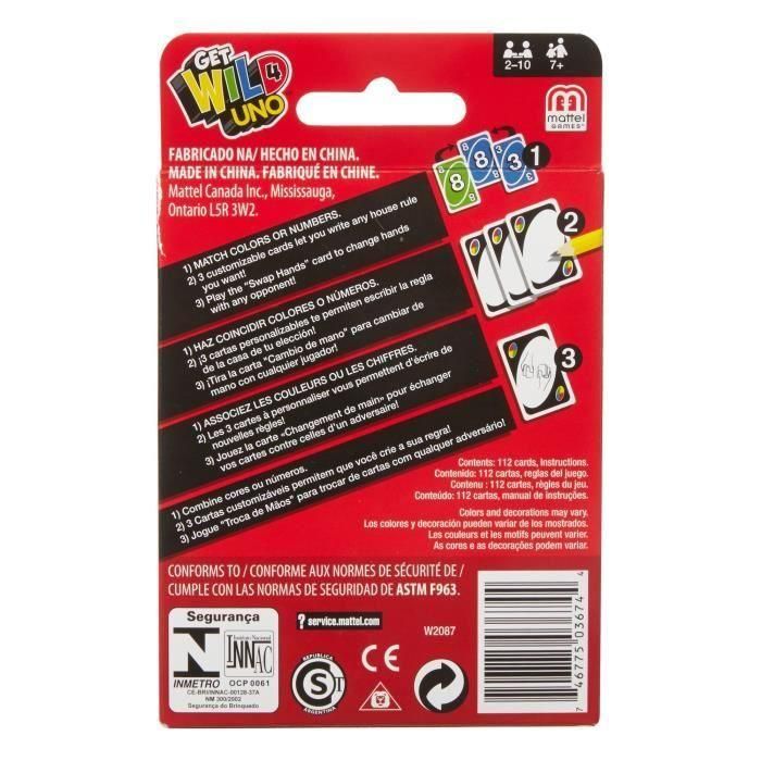 Juego Uno Cartas W2087 Uno Mattel Games 4