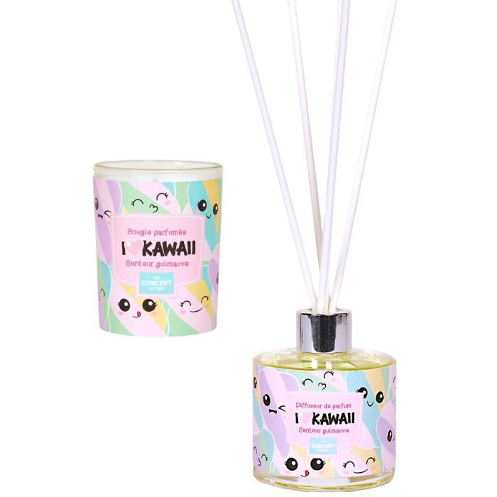 The Concept Factory Vela Perfume y Difusor con Barrita Colección Kawaii Vidrio/Cristal Máquina 3 The Concept Factory Vela Perfume y Difusor con Barrita Colección Kawaii Vidrio/Cristal Máquina 3