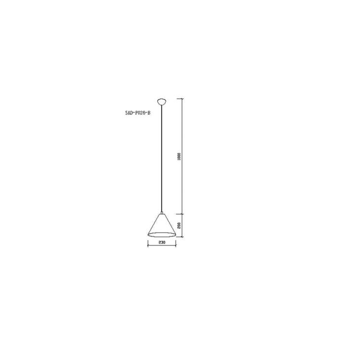 Lámpara Colgante Julianna SKD-P026-B Estilo Nórdico Vintage de Aluminio con Cable Regulable en Altura para Bombilla LED 2 Lámpara Colgante Julianna SKD-P026-B Estilo Nórdico Vintage de Aluminio con Cable Regulable en Altura para Bombilla LED 2