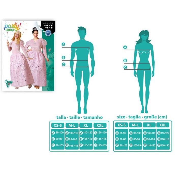 Disfraz Hada Madrina Rosa Mujer XL 3 Disfraz Hada Madrina Rosa Mujer XL 3