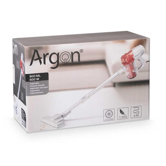 Aspirador De Mano Gris Rojo 600W Argon 92X185CM (2 Unidades) 2 Aspirador De Mano Gris Rojo 600W Argon 92X185CM (2 Unidades) 2