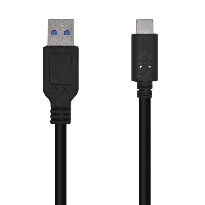 Aisens Cable USB 3.1 GEN2 10Gbps 3A USB-C Macho a USB-A Macho Negro 1.5M