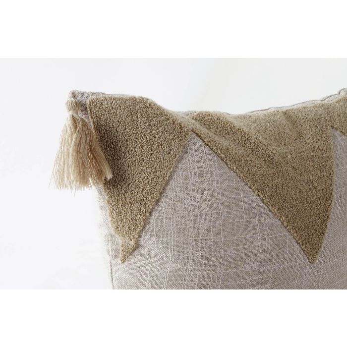 DKD Home Decor Cojín Decorativo Boho Terracota Beige 40x40x10 cm de Polyester con Cremallera - Colección Desert Oasis - Pack de 4 Unidades 1