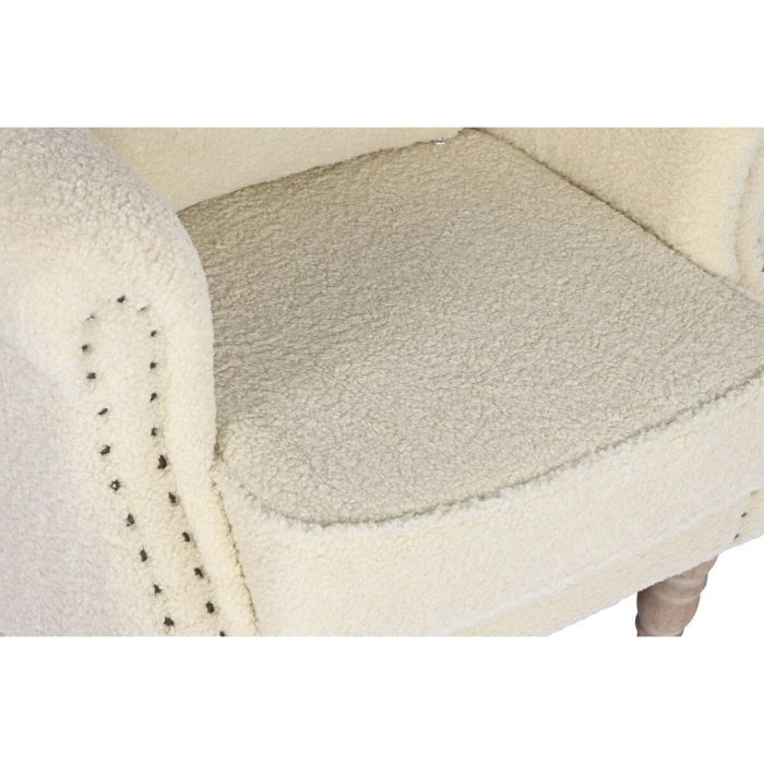 Sillón Home ESPRIT Blanco Natural Madera de caucho 73 X 65 X 87 cm 6 Sillón Home ESPRIT Blanco Natural Madera de caucho 73 X 65 X 87 cm 6