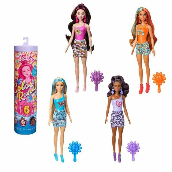 Muñeca Barbie Color Reveal Serie Ritmo Arcoíris. Con 6 sorpresas paa descubrir. - Modelos surtidos 4