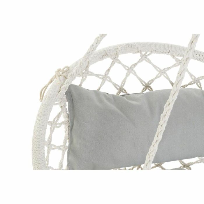 Silla Colgante Terraza Y Jardin DKD Home Decor Crudo Gris 62 x 123 x 82 cm 2 Silla Colgante Terraza Y Jardin DKD Home Decor Crudo Gris 62 x 123 x 82 cm 2