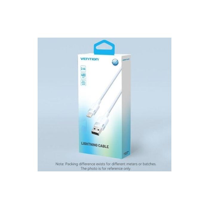 Cable USB Lightning Vention LANBH/ USB Macho - Lightning Macho/ 480Mbps/ 1m/ Rosa 3 Cable USB Lightning Vention LANBH/ USB Macho - Lightning Macho/ 480Mbps/ 1m/ Rosa 3