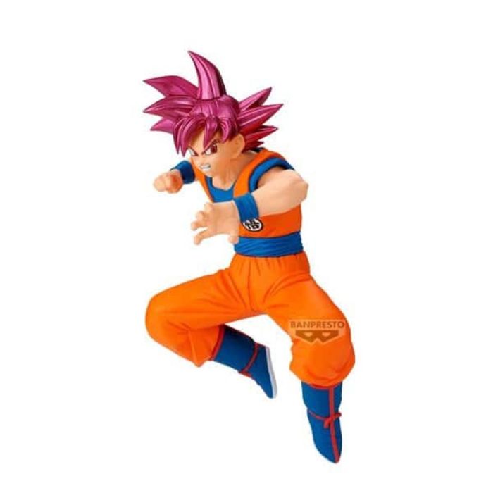 Banpresto BP29200P Figura Goku Super Saiyan God Dragon Ball Super Match Makers 12cm Coleccionable Oficial PVC y ABS