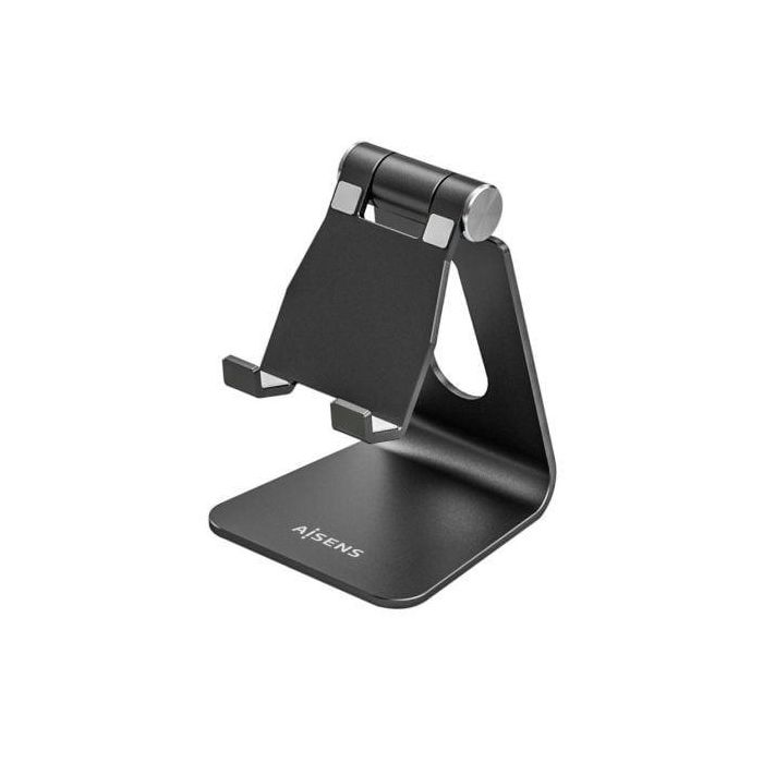 Aisens Soporte de Sobremesa Ajustable Tamaño M para Móvil o Tablet, Aleación de Aluminio, Negro Aisens Soporte de Sobremesa Ajustable Tamaño M para Móvil o Tablet, Aleación de Aluminio, Negro