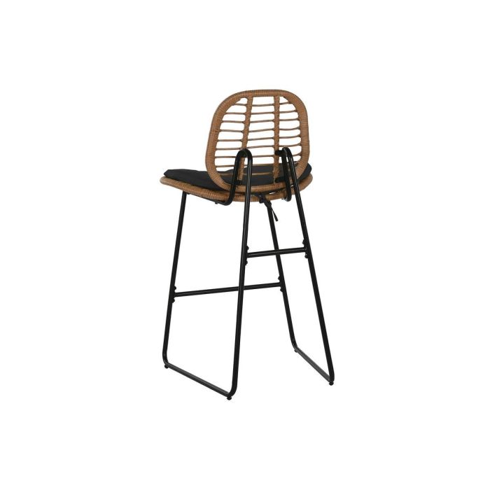 Mesa Bar Terraza Y Jardin DKD Home Decor Marron Negro 60 x 102 x 60 cm Set de 3 2