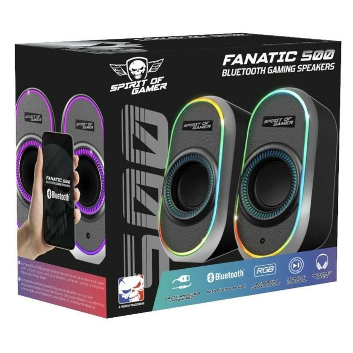 Altavoces PC Spirit of Gamer SP-5500BK Negro 3 W 6 W 1 Altavoces PC Spirit of Gamer SP-5500BK Negro 3 W 6 W 1