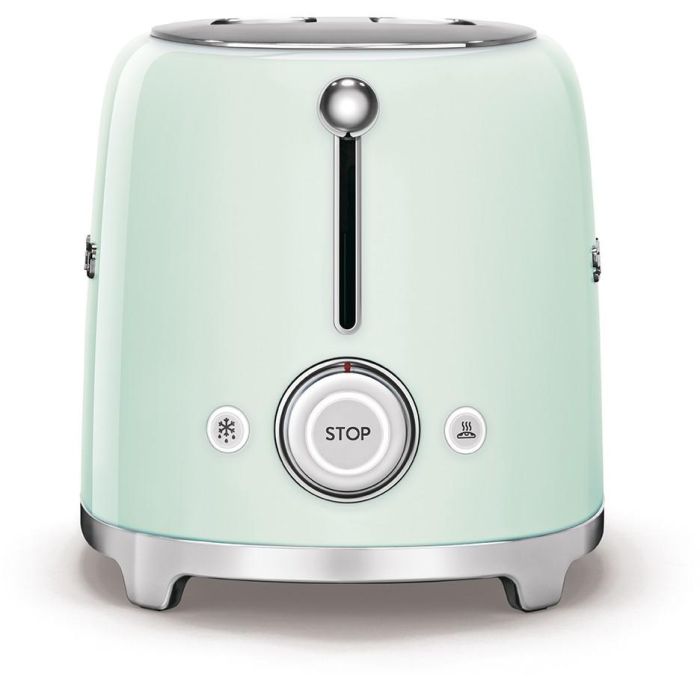 Smeg TSF01PGEU Tostadora de 2 Rebanadas, Color Verde Pastel 3