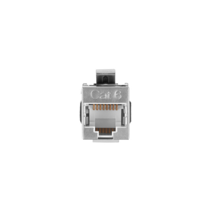 Lanberg Adaptador de Red RJ45 Cat6 F/UTP Hembra-Hembra, Acoplador Blindado de Acero Inoxidable, Conector Ethernet Plano 2 Lanberg Adaptador de Red RJ45 Cat6 F/UTP Hembra-Hembra, Acoplador Blindado de Acero Inoxidable, Conector Ethernet Plano 2