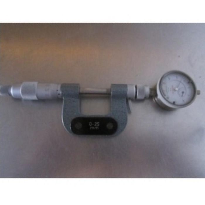Ezquerra Micrómetro Exterior de Precisión con Reloj Comparador Rango 0-25M