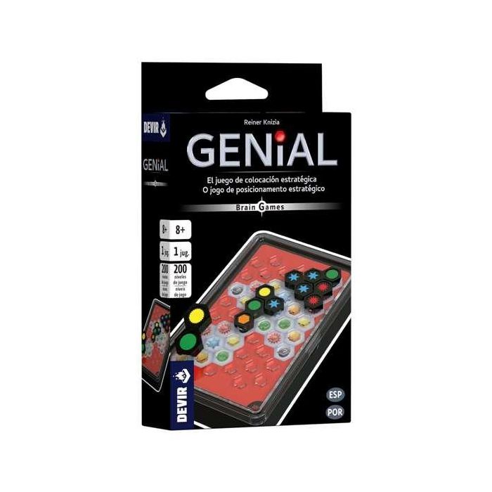 Devir Ubongo Solo - Juego de mesa de lógica y rompecabezas para 1 jugador, a partir de 8 años, 200 niveles, versión compacta