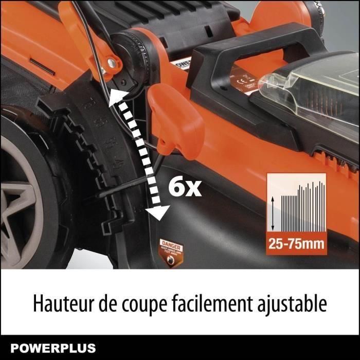 PowerPlus Dual Potencia Batería inferior PODDPGLWS2 - 40 v Cegador de césped, 420 mm Ø, batería y cargador incluidos 2