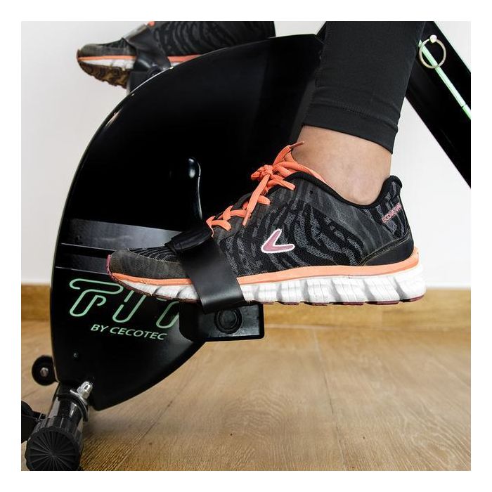 Cecotec 07016 Bicicleta Estática Plegable X-Bike Pro, Rodillo Entrenamiento Magnético con Respaldo, Pulsómetro y Pantalla LCD 5