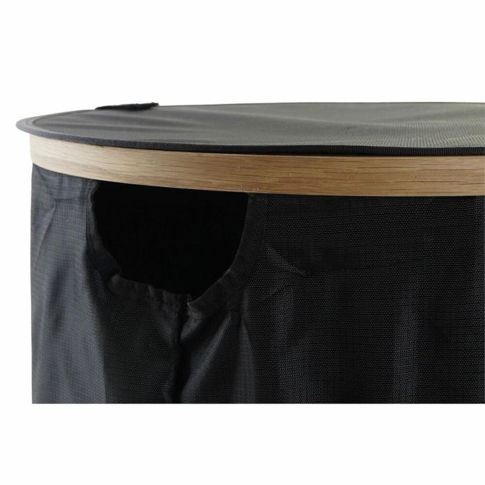 Cesta Ropa Basicos DKD Home Decor Negro Natural 44 x 57 x 44 cm 3