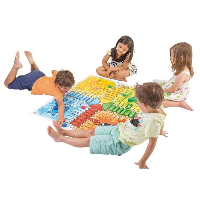 Cayro Juego Parchís Gigante de Suelo 100x100 cm Plástico 10