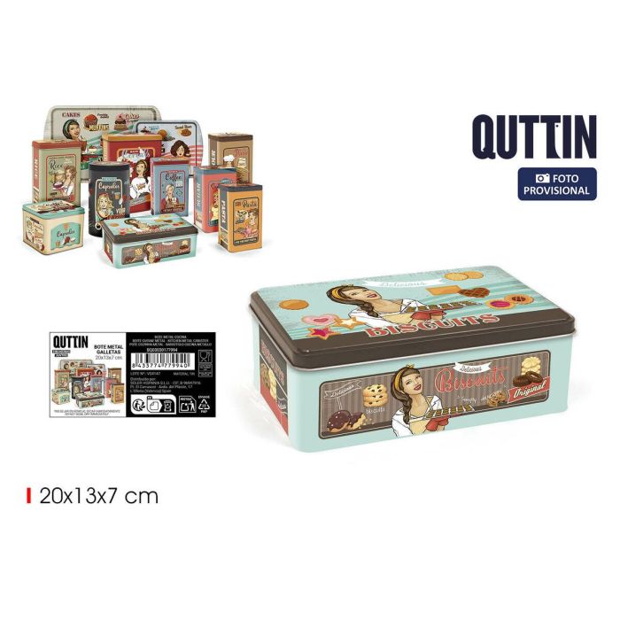 Bote Metálico Quttin BISCUITS (12 Unidades) 3 Bote Metálico Quttin BISCUITS (12 Unidades) 3