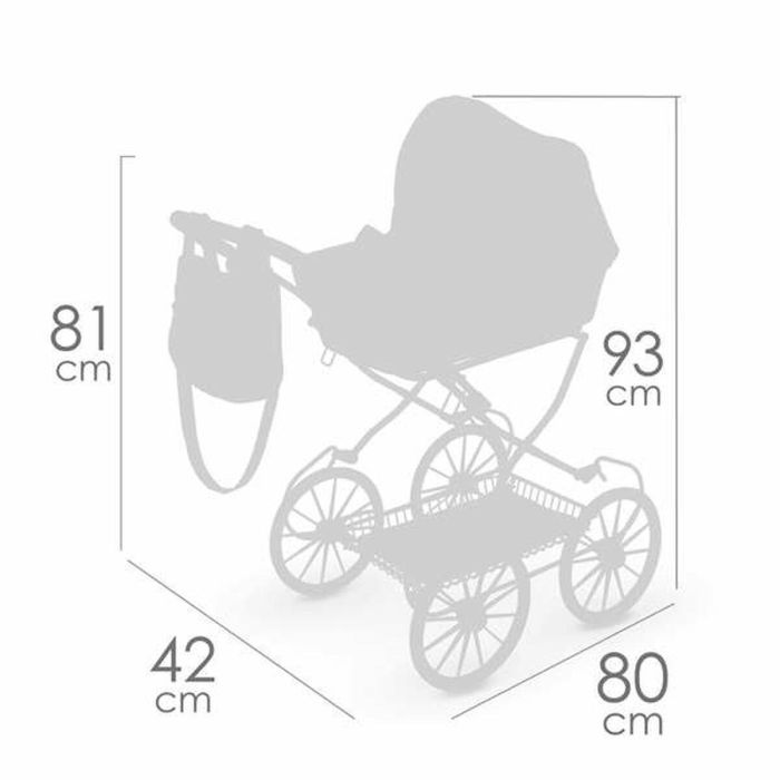 Decuevas Coche Muñeca Plegable con Bolso para Muñecas de hasta 48 cm - Edad +3 Años 4 Decuevas Coche Muñeca Plegable con Bolso para Muñecas de hasta 48 cm - Edad +3 Años 4