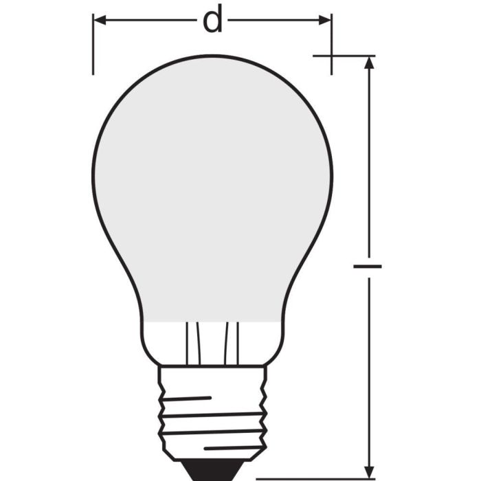 [LVE-4058075758988] Ledvance/Osram Bombilla LED "Classic" E27 5,8W 806Lm 4000K 300º IP20 Regulable 2