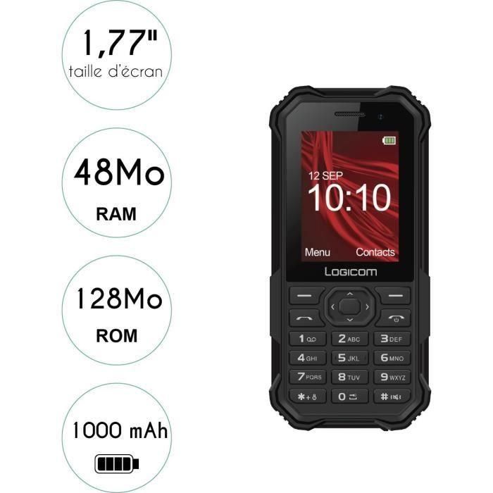 Logicom Xtrem 30 2.4 Doble Sim 32 MB Noir 1 Logicom Xtrem 30 2.4 Doble Sim 32 MB Noir 1