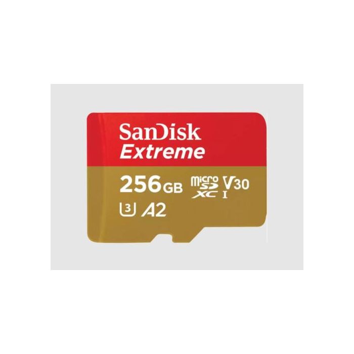 Sandisk Extreme 256 GB Microsdxc Uhs-I Class 3 Sandisk Extreme 256 GB Microsdxc Uhs-I Class 3