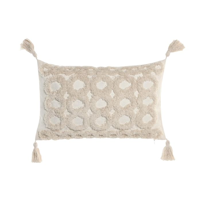 DKD Home Decor Cushions ch1c25 Cojín Urban de Poliéster Crudo 30 x 50 cm (2 Unidades)