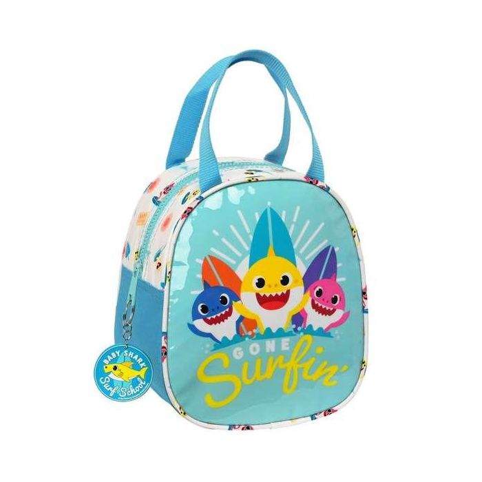 Portameriendas Térmico Baby Shark Surfing Azul Blanco 19 x 22 x 14 cm Portameriendas Térmico Baby Shark Surfing Azul Blanco 19 x 22 x 14 cm