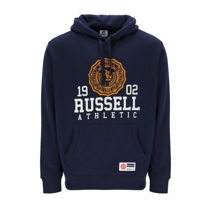 Sudadera con Capucha Hombre Russell Athletic Ath 1902 Azul marino 0 Sudadera con Capucha Hombre Russell Athletic Ath 1902 Azul marino 0