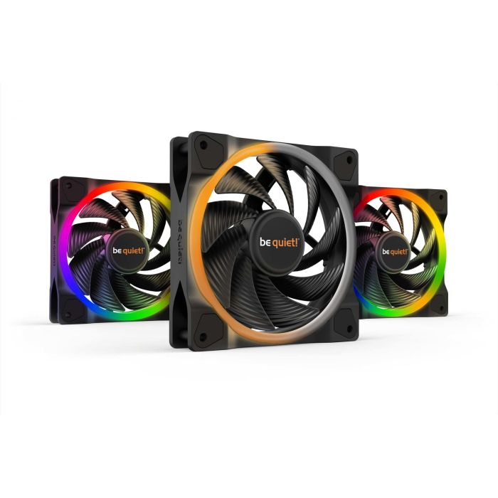 Be Quiet! LIGHT WINGS 120mm PWM high-speed ARGB Triple-Pack Ventilador 12cm 2500 RPM Negro 3 Unidades 0 Be Quiet! LIGHT WINGS 120mm PWM high-speed ARGB Triple-Pack Ventilador 12cm 2500 RPM Negro 3 Unidades 0