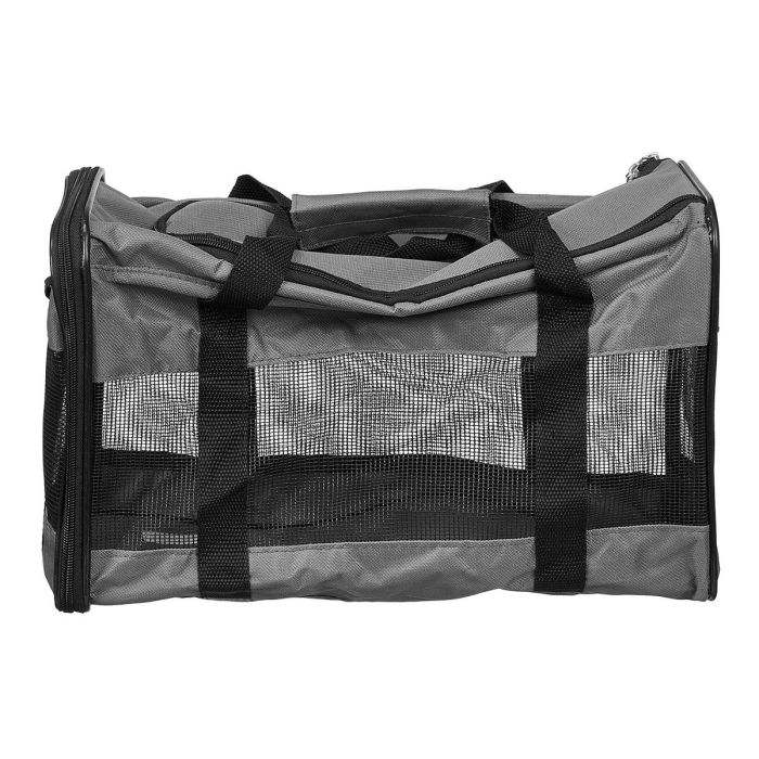 Mascow Transportín de Tela para Viaje de Mascota Gris 42 x 25.4 x 20.3 cm 3